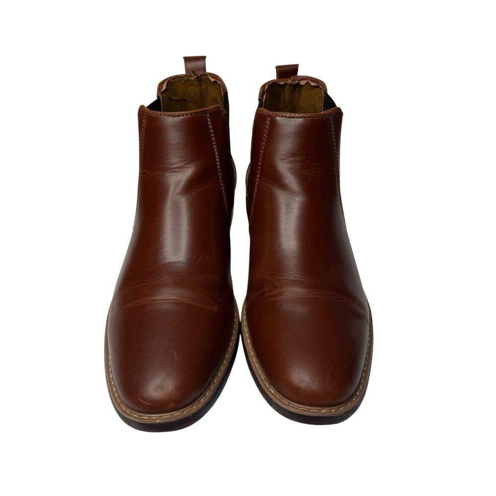 Deer Stags Boots Mens Size 8W Router Chelsea Boots Memory Foam Brown - Picture 3 of 10